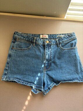 Wrangler Womens Mid-Rise Vintage Denim Shorts Size 10